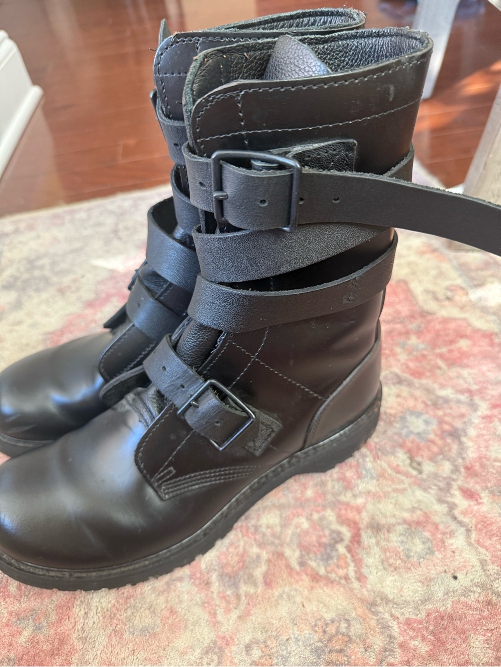 Corcoran men’s tanker combat style black leather boots size men’s 9